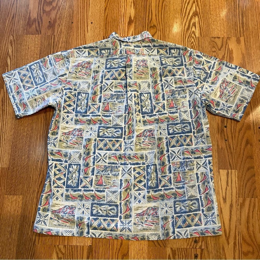 Vintage 1980-90’s Reyn Spooner Hawaiian Pullover Short Sleeve Shirt Sz-XL - Picture 3 of 9